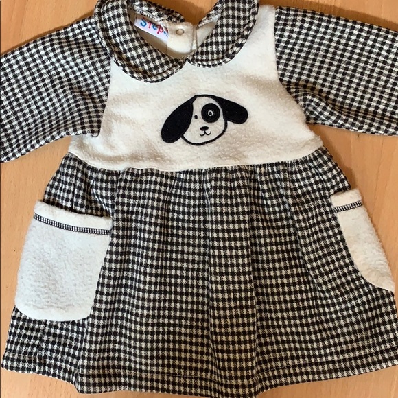 Cute fleece “puppy” infant dress 12mth - Picture 2 of 4